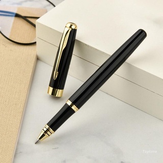 bolígrafo de metal de lujo para firmas de tinta negra/escritura de negocios/suministros escolares de oficina/papelería