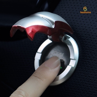 iron man estilo aluminio para motor arranque botón cubierta decoración anillo cubierta (2)