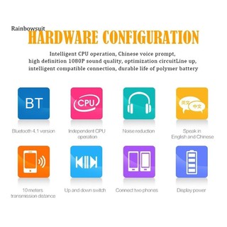 [RB] Audífonos Inalámbricos Bluetooth Con Micrófono A Prueba De Sudor/Deportivos (4)