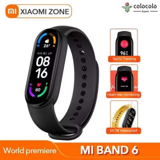 Xiaomi Mi Band 6 Full Screen 1.56" AMOLED Display SpO Tracking 24 Hours Smart Heart Rate Monitoring 30 Fitness Modes 5 ATM Water Resistance Original Xiaomi Product Colo.mx