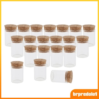 [predolo1] 20 Pack Small Glass Bottles with Cork Stopper, Glass Test Tubes2.9cm/1.14\'\'