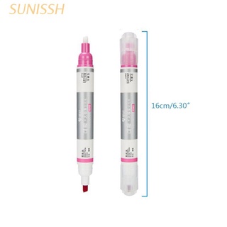 SUNIN 6pcs Double Head Erasable Highlighter Pen Marker Liquid Chalk Fluorescent Pencil