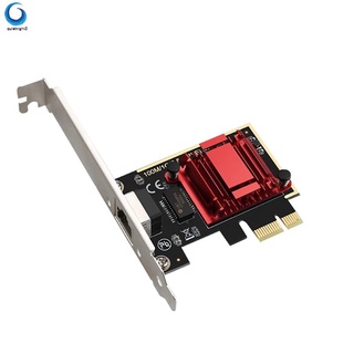 [en stock] tarjeta pcie 2.5gbps gigabit tarjeta de red 10/100/1000mbps rtl8125b rj45 ethernet tarjeta de red pci-e adaptador de red