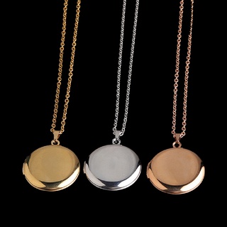 daifeiqi - collar de medallón de fotos de acero inoxidable (3 colores, redondo abierto, colgante, mx) (1)