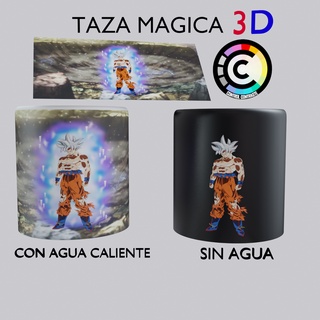 Taza Mágica 3D Goku Ultra Instinto Dragon Ball Super
