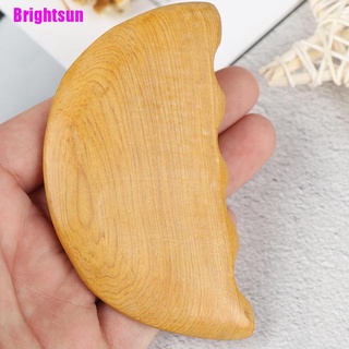 [Brightsun] 1 pieza de madera Guasha raspado masaje cuidado corporal Gua Sha rascador de la junta herramienta ayudante (2)