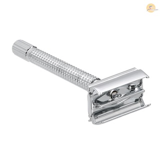 Maquinilla de afeitar de acero inoxidable de doble borde de seguridad tradicional de los hombres de doble borde de afeitar maquinilla de afeitar Manual (8)