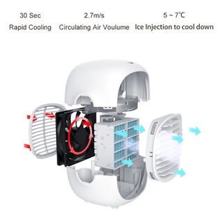 Ventilador de inflexión de mano Mini USB recargable funciona con pilas ventilador de niebla portátil ventilador Personal botella de agua (9)
