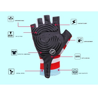 nuevo antideslizante gel almohadilla guantes de bicicleta corto medio dedo elegante guantes de ciclismo transpirable deportes al aire libre hombres mujeres guantes de bicicleta (3)