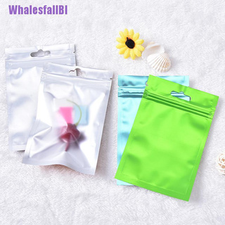 (WhalesfallBI) 1pcs 10*18cm mulitcolor plano de papel de aluminio bolsa de almacenamiento paquete bolsa de auto sello (2)