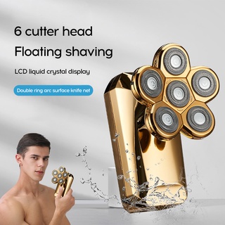 Hy Resxi afeitadora De Barba De cuerpo completo Lcd pantalla Digital Lcd para hombres bigote afeitadora cabezal