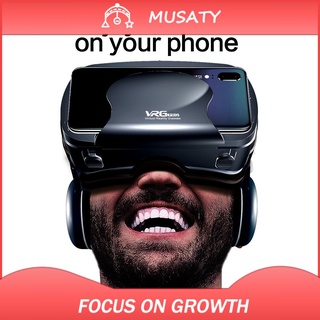 MUSATY_MX VRG Pro Gafas VR 3D Realidad Virtual Pantalla Completa Visual Gran Angular Para Dispositivos De Smartphone De 5 A 7 Pulgadas