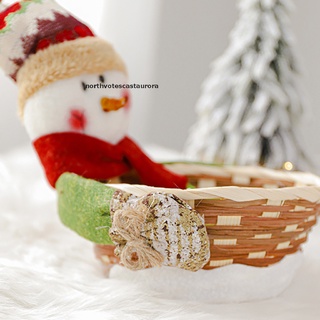 ncvs cesta de caramelos, 1 pieza, dulce cesta de caramelos de navidad, cesta de caramelo tejida, dulce s aurora