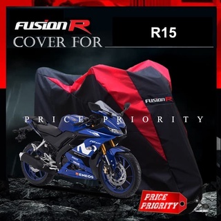 Yamaha R15, R25 impermeable guantes de motocicleta de la marca FUSION R - R25, última cubierta del cuerpo negro puede presentar R9J7 accesorios de motocicleta