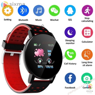 2020 nuevo elegante 119 Plus pulsera inteligente de frecuencia cardíaca reloj inteligente impermeable deportes reloj electrónico para teléfono Android