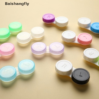 [bsf] 10 unidades de lentes de contacto l+rcases soporte de almacenamiento de remojo contenedor accesorios de viaje [baishangfly] (1)