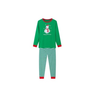 MZ Family-Traje De Pijama De Navidad , Cuello En O , Manga Larga , Camiseta Con Impresión (7)