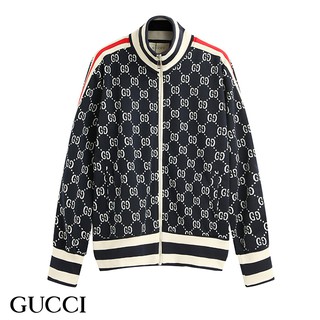 Gucci nuevo jacquard suelto casual algodón con capucha sudor
