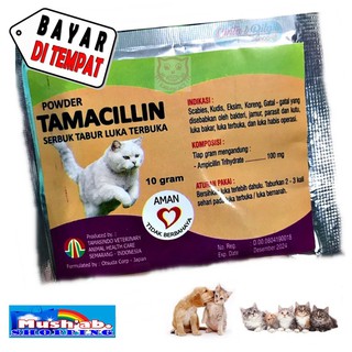 Gato medicina heridas abiertas sarna sarna gato tamacilina frito animales - talla 10Gram