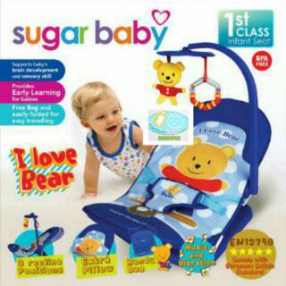 Sugar Baby plegable asiento infantil I Love Bear