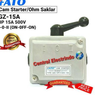 Muchos Stock Cam Starter/Ohm FATO Switch GZ-15A (3300Watt) 3P I-0-II (encendido). E7v