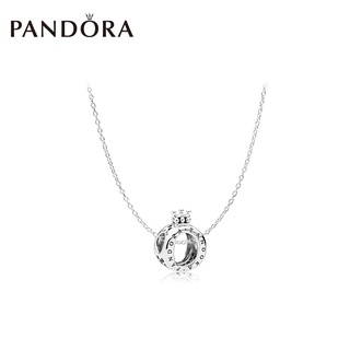 pandora silver necklace Elegant Crown ZT0131 Clavicle Necklace Set Send Girlfrien gift 925 Silver Chain Necklace love gift