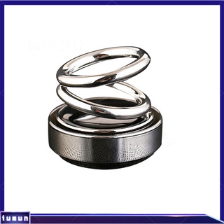 IU| Solar Double Ring Rotating Suspension Car Perfume Air Freshener