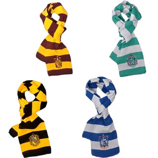 Pañuelo para niños Harry Potter Gryffindor Hufflepuff Slytherin Knit Cosplay pañuelo (2)