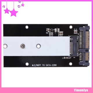 (Yimumiya) 1 llave B caliente M.2 NGFF SSD a 2.5&quot; Sata convertidor tarjeta adaptadora 2230-2280