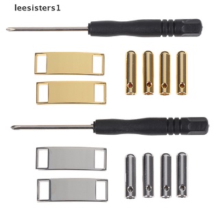 Leesisters1 1set Metal Shoelaces Tips Head Shoe Lace Lock DIY Shoe Accessories Shoe Buckle MX