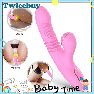 <twicebuy> vibrador telescópico para mujer/estimulador de clítoris/punto G/varita AV/juguete sexual