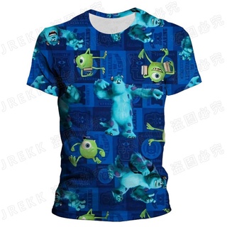 Monsters Inc Anime Cartoon Kids T-Shirts 3D Summer New Boys Clothes Girls TShirts Children Graphic Funny Kawaii Baby Tops tee (6)