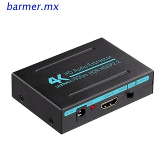 bar1 hdmi compatible con 2.0 extractor de audio divisor 4k 60hz/3840x2160p spdif c 5.1ch