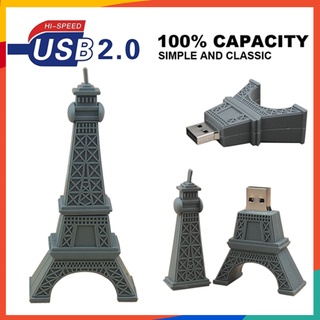 Pendrive torre Eiffel Pen Drive 64gb 32gb 4gb 8gb 16gb Usb Flash Drive de dibujos animados lindo disco U capacidad Real Memory Stick regalos
