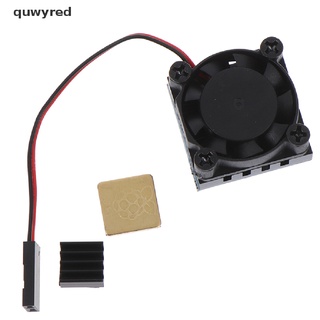 quwyred ventilador cuadrado ventilador de refrigeración con disipador de calor kit para raspberry pi 4 /3/2 mx
