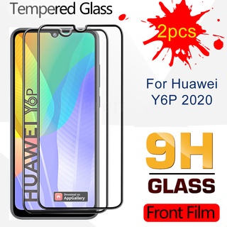 2Pcs 9H Full Coverage Tempered Glass Huawei Y6P Y6S 2020 Y6 Pro 2019 Y7 Y9 2019 Screen Protector Safety Protective Film