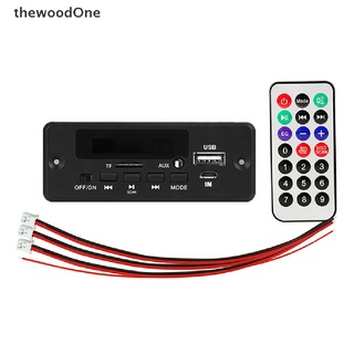 [thewoodOne] Bluetooth MP3 Player Decoder Board Amplifier Module Support TF USB AUX Recorders .