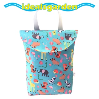 [garden] bolsas de pañales de bebé bolsa de maternidad impermeable de tela húmeda bolsa de pañales reutilizable cubierta de pañales seco bolsa húmeda para mamá cuidado del bebé