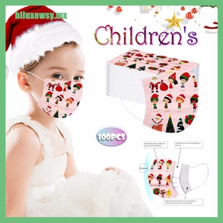 navidad niños máscara desechable mascarilla facial industrial 3ply oreja loop (hiluxewsy.mx)