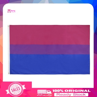 [JR] 90x150cm Bisexual arco iris bandera polisexual bandera lesbiana Gay orgullo LGBT decoración