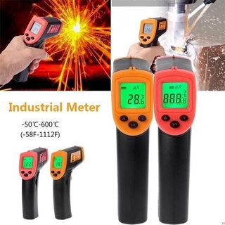 HW600 medidor de temperatura láser infrarrojo infrarrojo Digital sin contacto Pyrometer IR termometro-50~600 Celsius