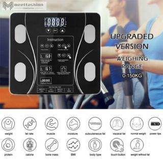 Báscula de grasa corporal para baño imc inteligente electrónico LED táctil botón muscular Fitness peso