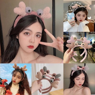 Korean style hairband plush headband antler animal hairpin simple cute Fresh and generous headband for girls