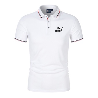 New Puma Men's Polo Shirt Short Sleeve High Quality Business Casual Golf Polos Shirt Tennis Shirt