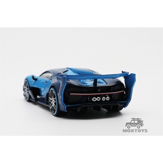 MINI GT 1:64 Bugatti Vision Gran Turismo GT Blue Carbon Fiber LHD Minigt Diecast Model Car (2)
