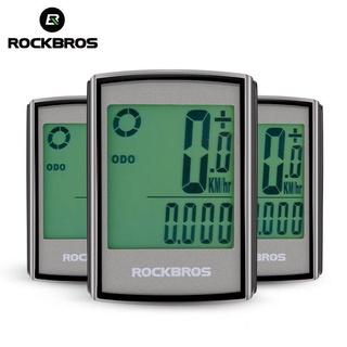 Rockbros Waterproof Bicycle Speedometer Computer Lcd Backlight Wireless Odometer Speedometer (1)