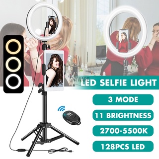 10in 5500K regulable LED Selfie luz trípode teléfono móvil ajustable lámpara de relleno SKYWARP