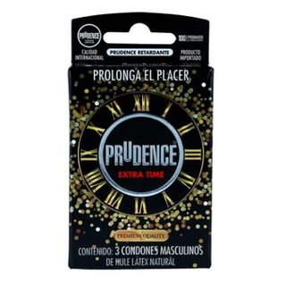 Prudence Extra Time Retardante Preservativos Con 3 Condones