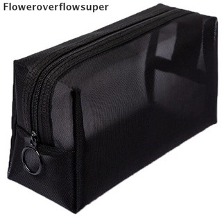 Fsmx 3pcs Cosmetic Bag Travel Fashion Black Toiletry Makeup Organizer Bags Case Pouch HOT (8)
