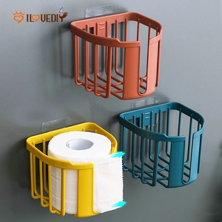 [soporte montado en pared autoadhesivo para pared Toilet de papel de papel] [soporte de papel de baño para rollo de papel] [caja de almacenamiento de tis sola]